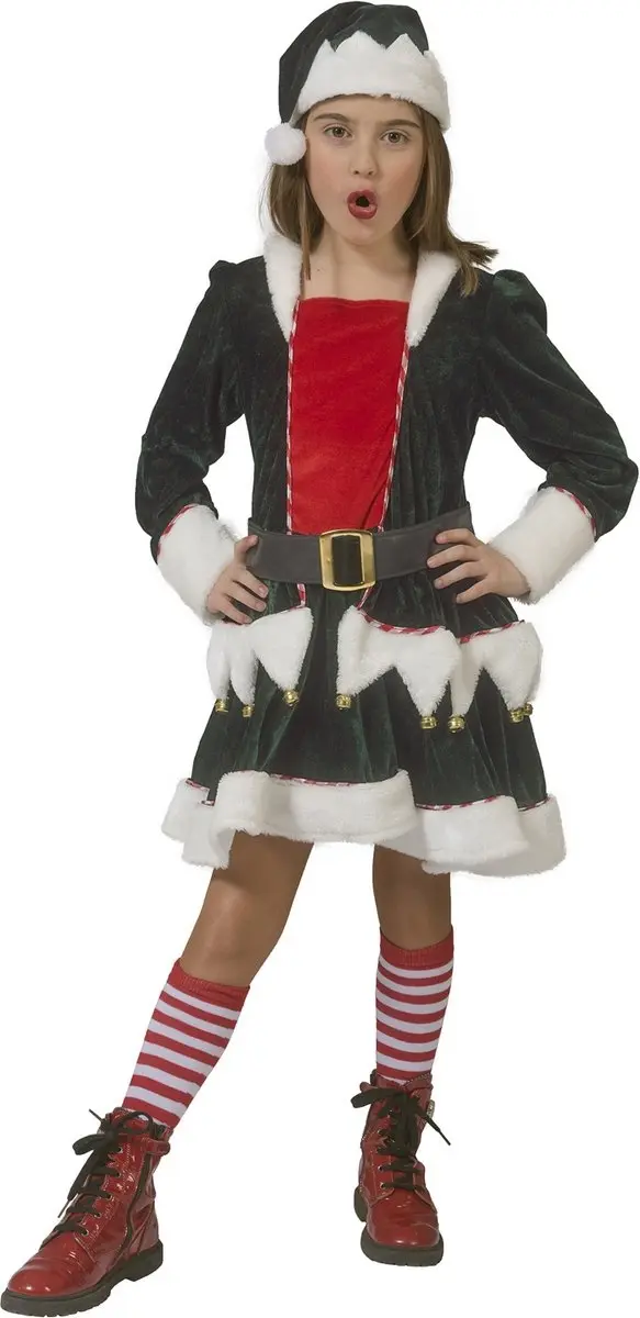 Espa Kerstmanpak Steffie - Maat 128 - Groen