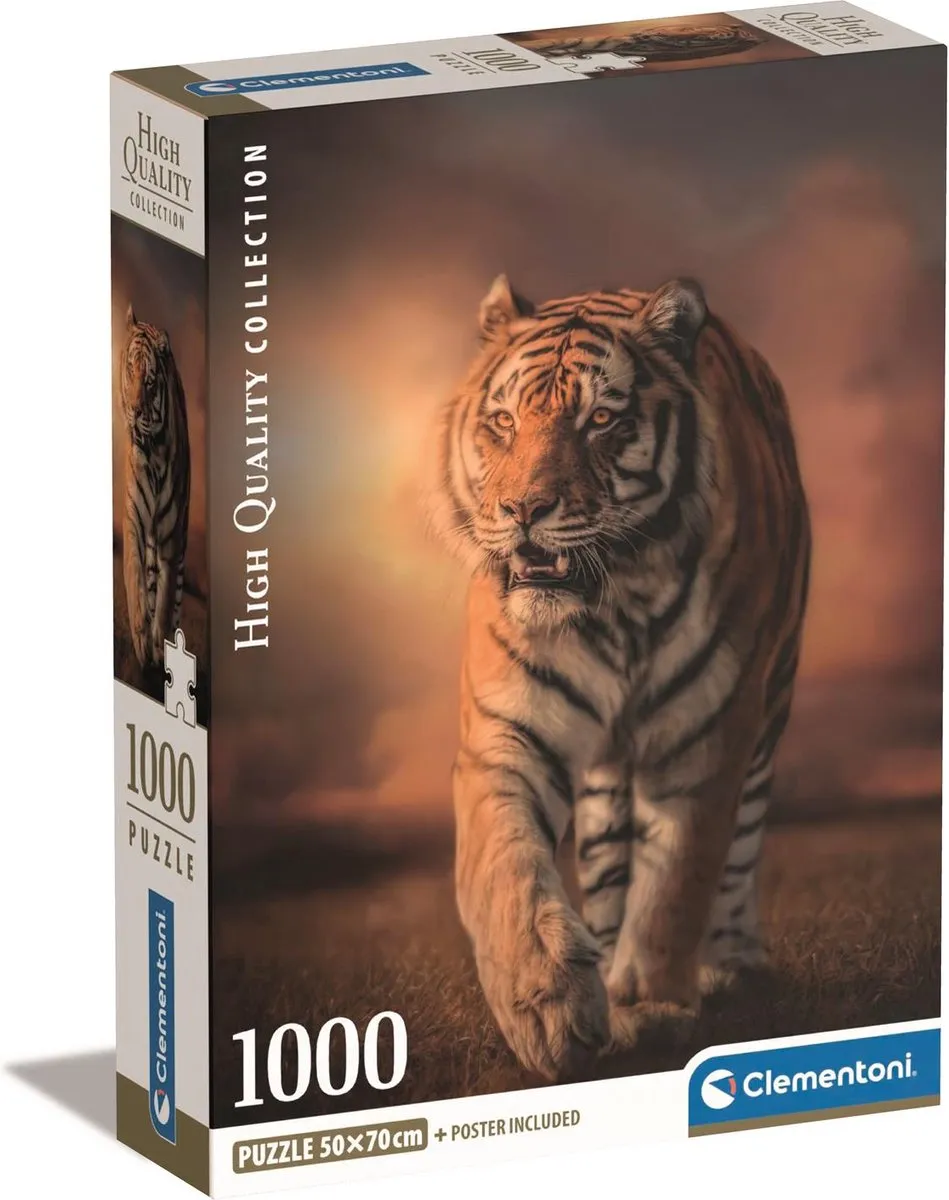 Clementoni Tiger Legpuzzel 1000 Stuks