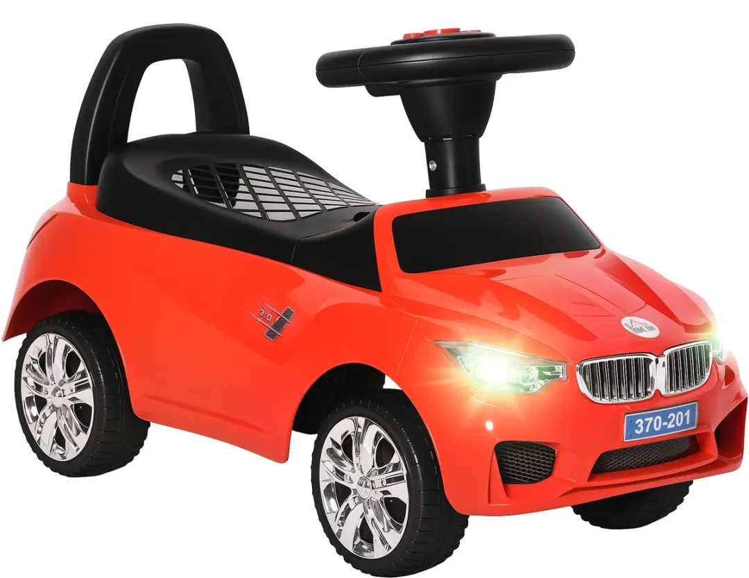 Homcom Kinderauto met glijbaan 63,5x28x36cm