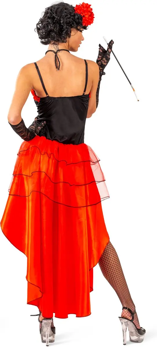 Espa Burlesque Jurk Briana - Rood/Zwart - L/XL