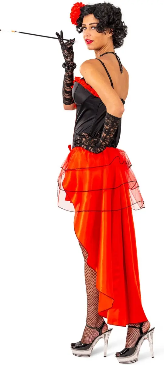 Espa Burlesque Jurk Briana - Rood/Zwart - L/XL