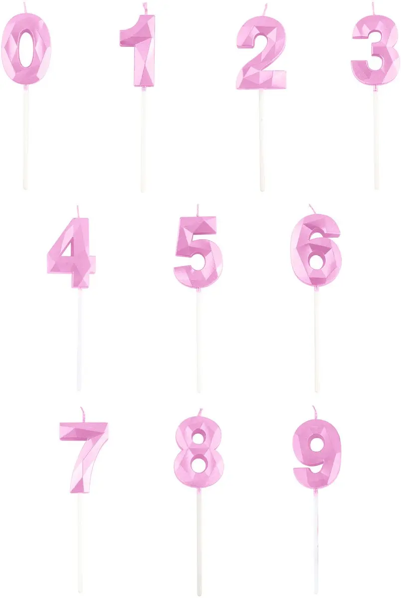 Espa Pastelroze Diamant Cijferkaars 5cm