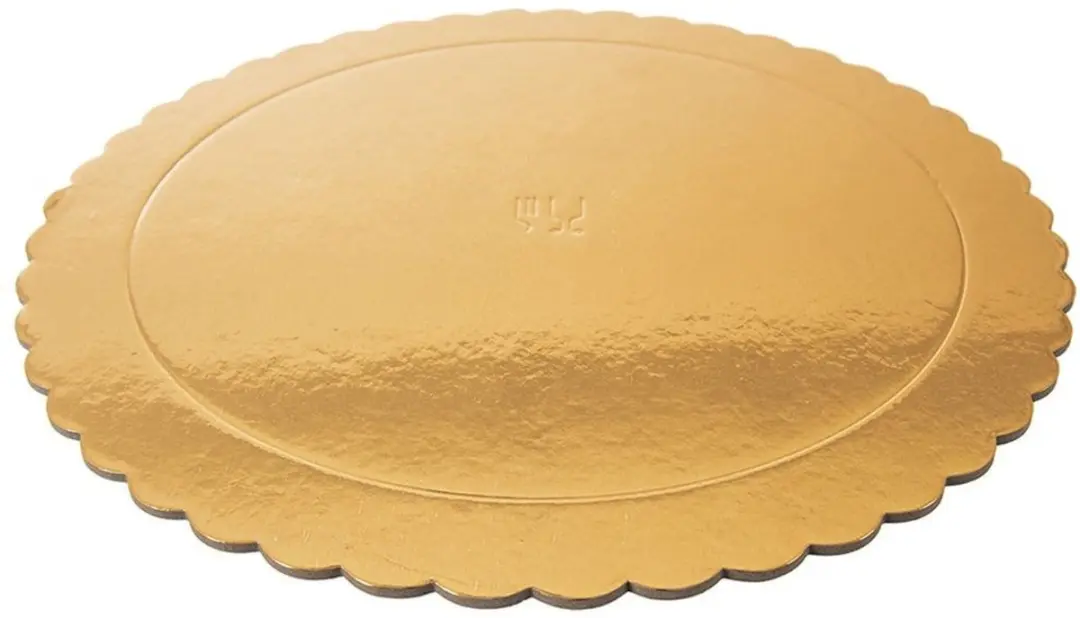 Orion Taartonderlegger Rond 32cm - Goud - Dubbelzijdig