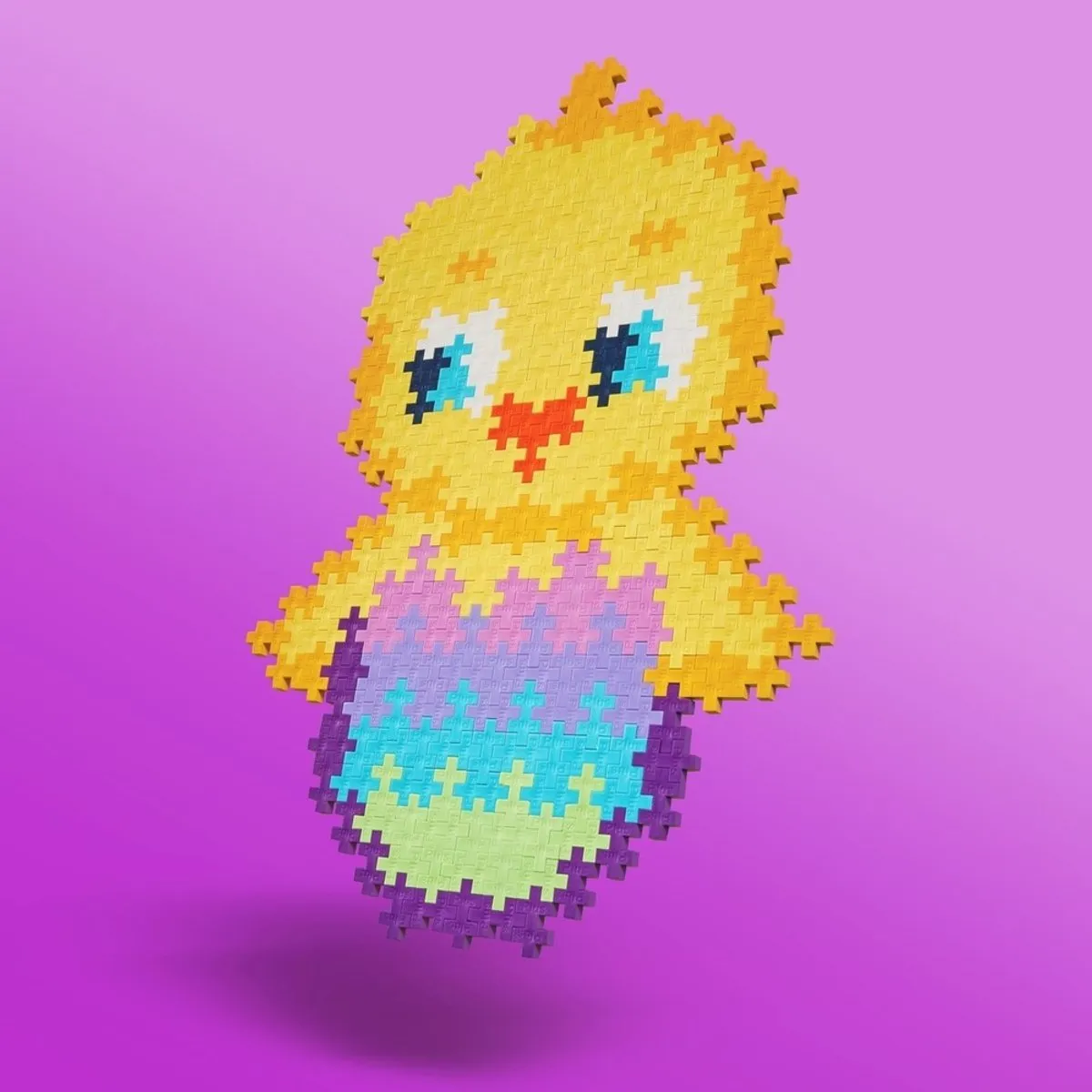 Plus-Plus Puzzle by Number Kuiken 250 Stuks