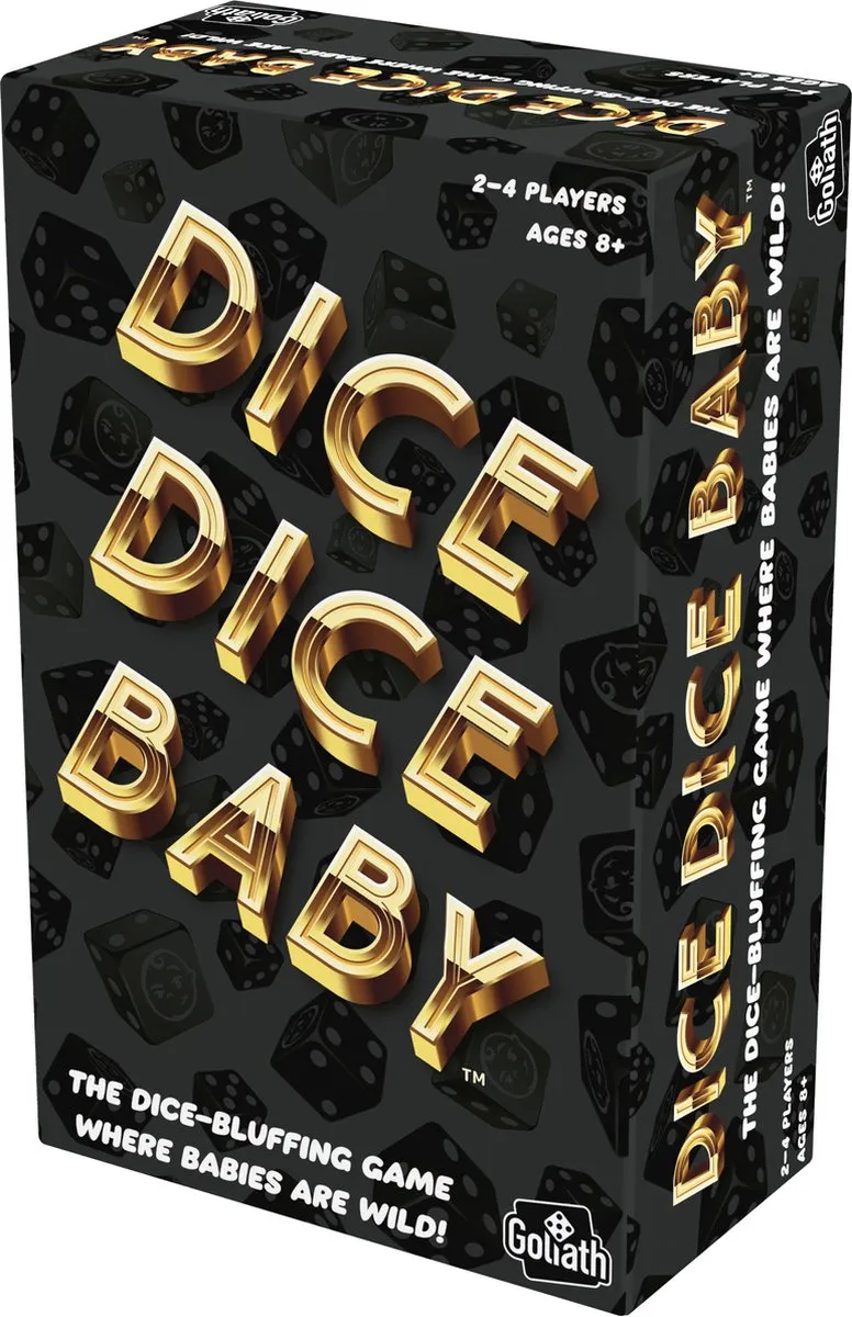 Goliath Dice Dice Baby Dobbelspel - 20 Stuks (4x5) - Zwart/Goud