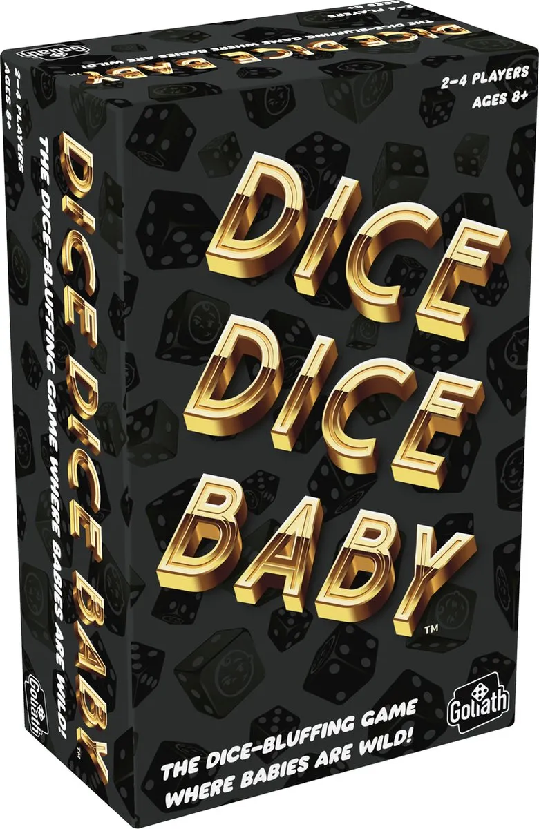 Goliath Dice Dice Baby Dobbelspel - 20 Stuks (4x5) - Zwart/Goud