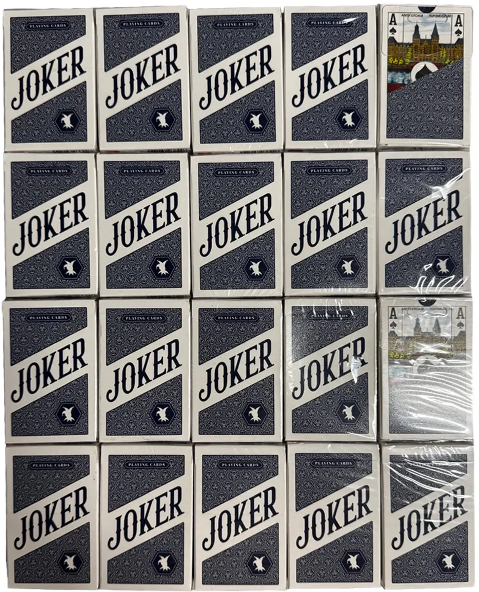 Cartamundi Joker Bridge Speelkaarten Blauw - 20 Stuks