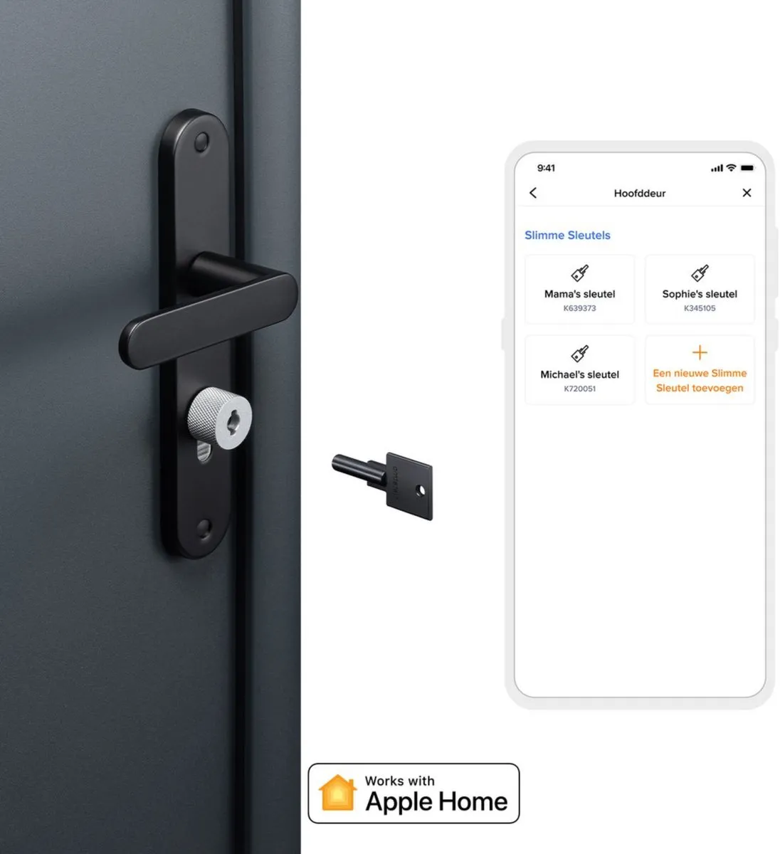 Netatmo Door Lock Extension Kit 45 mm – 3 Extra Slimme Sleutels – Accessoire voor Netatmo Smart Door Lock