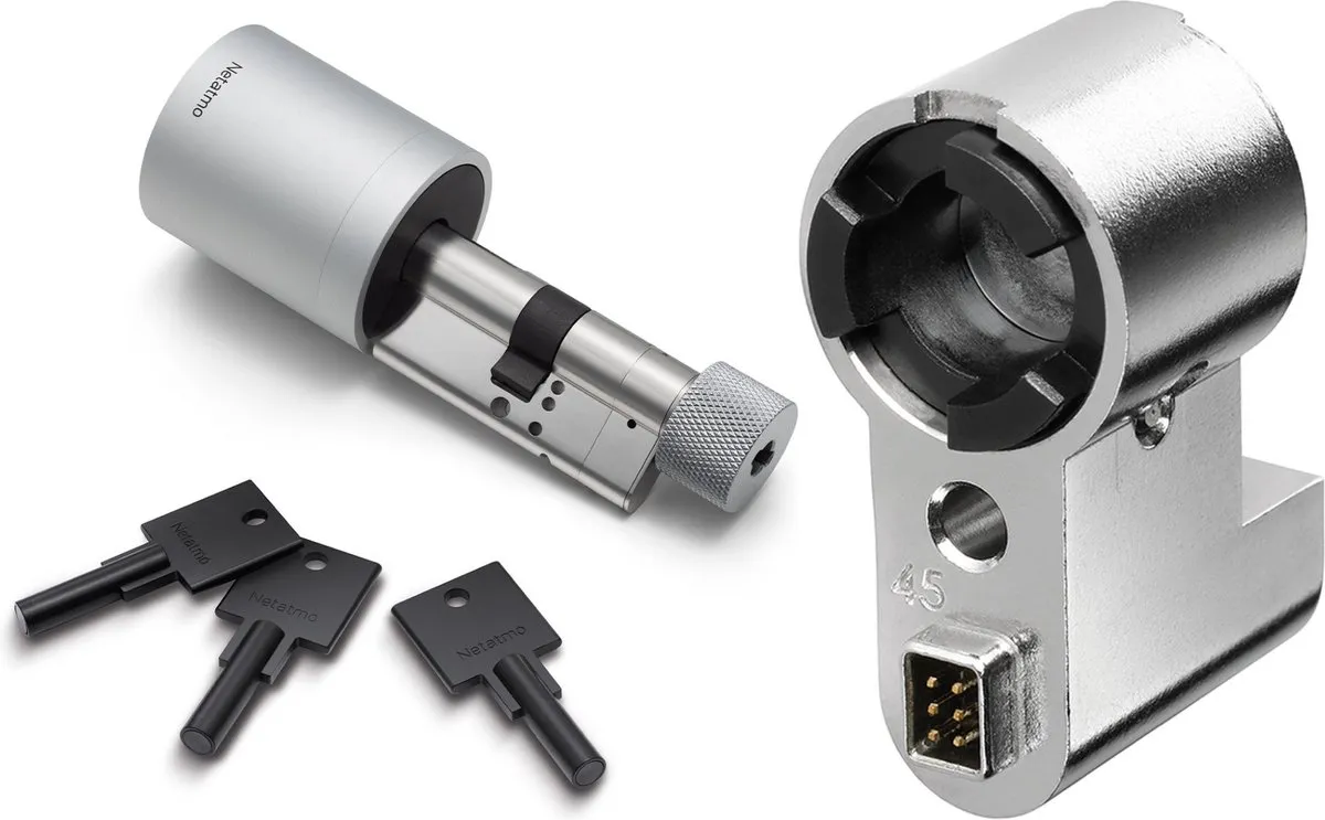 Netatmo Door Lock Extension Kit 45 mm – 3 Extra Slimme Sleutels – Accessoire voor Netatmo Smart Door Lock