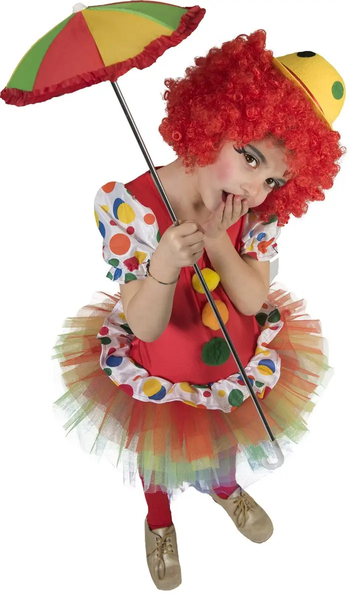 Espa Clown Chuckles Verkleedjurk 98 - Multicolor