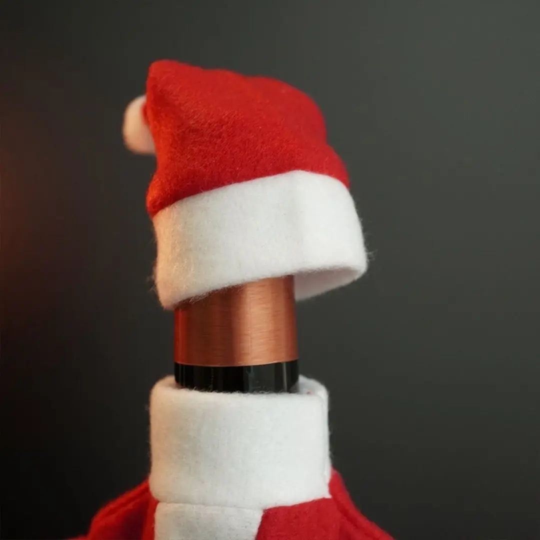 Orion Feestelijke Wijnfleshoes Kerstman - Rood & Wit