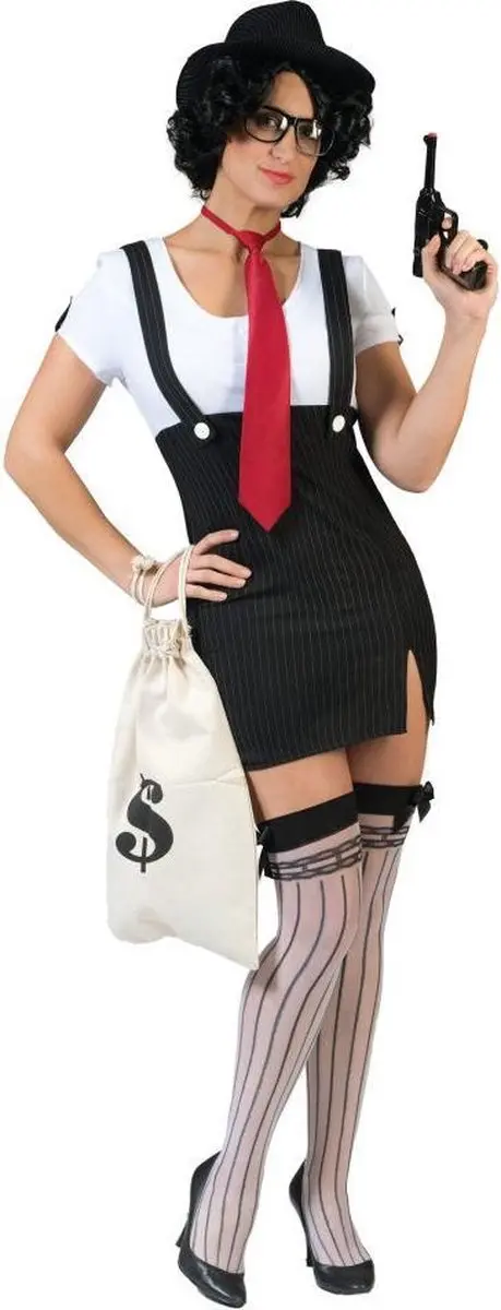 Espa Sexy Bonnie van Clyde Jurkjes - Zwart