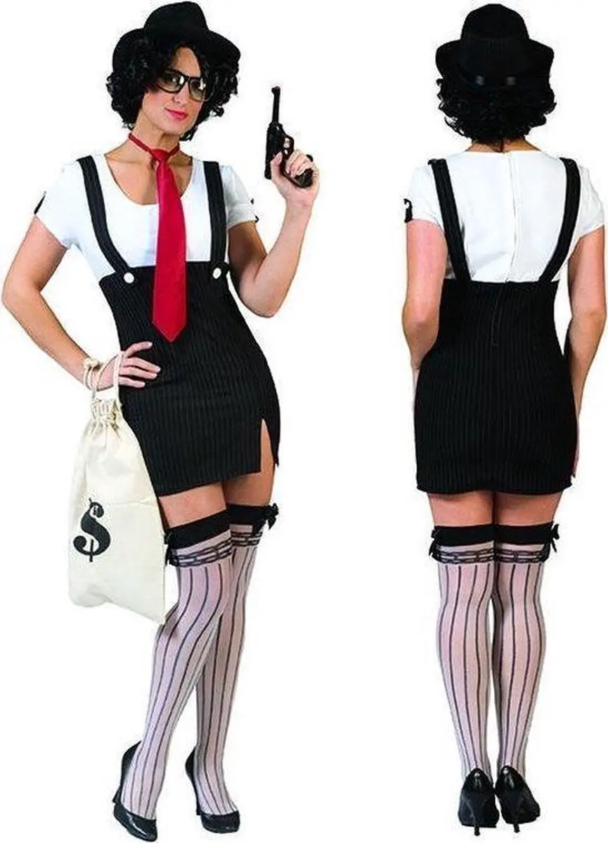 Espa Sexy Bonnie van Clyde Jurkjes - Zwart