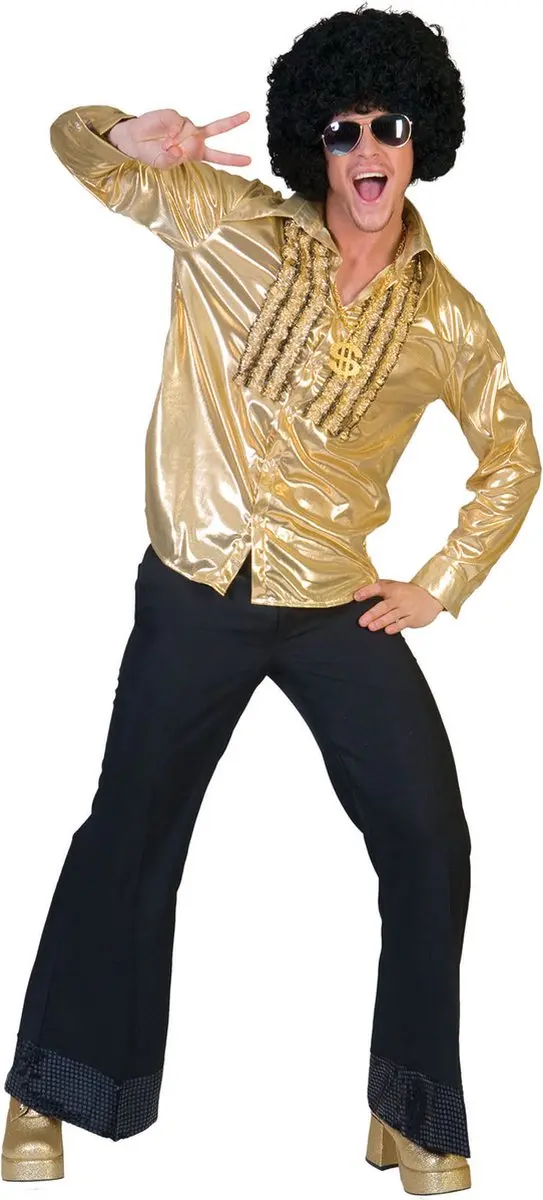 Espa Gouden Party Shirt - Glitter - Maat 56