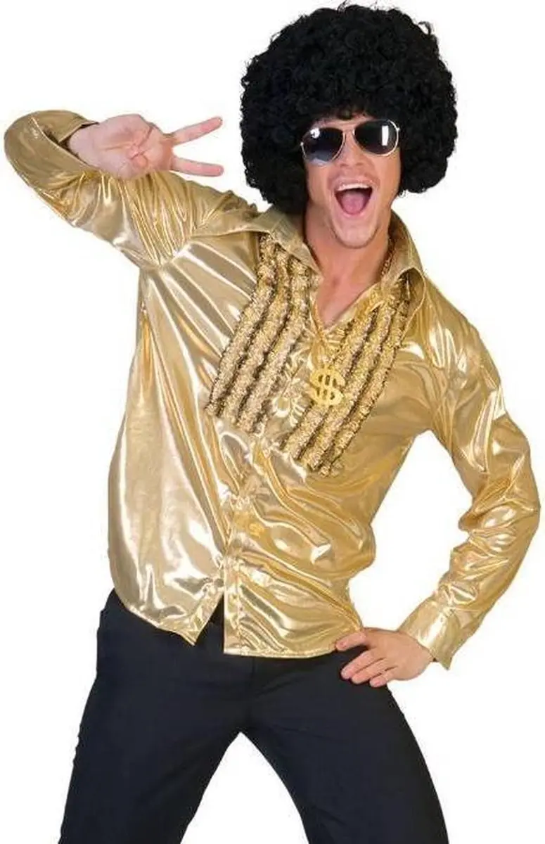 Espa Gouden Party Shirt - Glitter - Maat 56