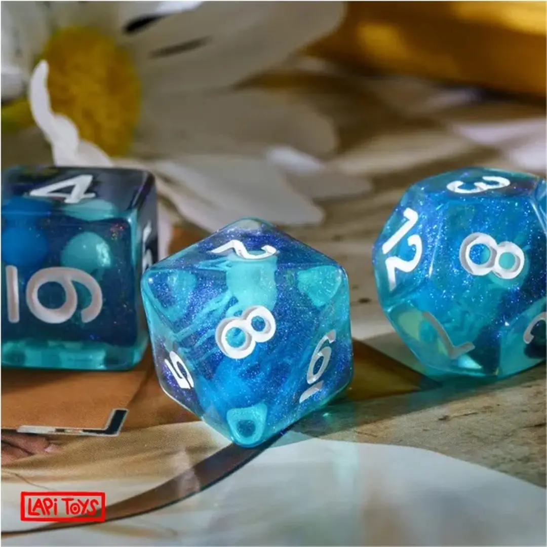Lapi Toys D&D Polydice Set 7 Stuks - Blauw