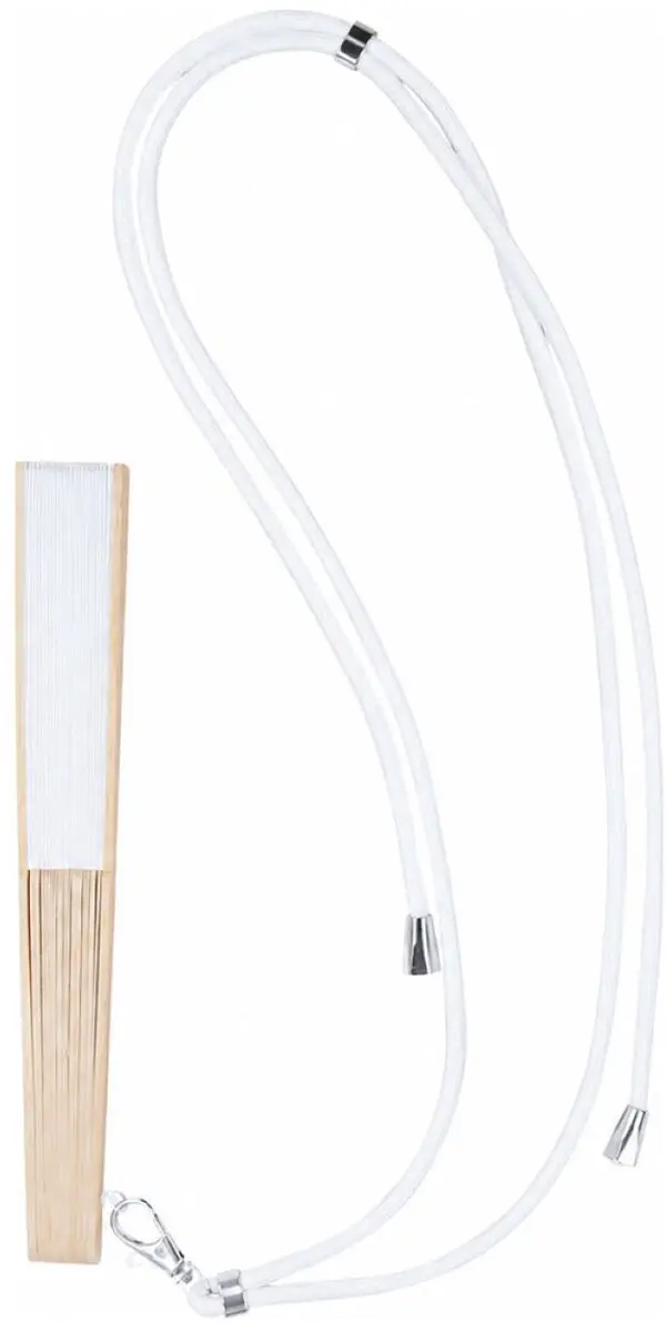 Bellatio Design Spaanse Handwaaier - 4 Stuks - Wit - 38x21cm