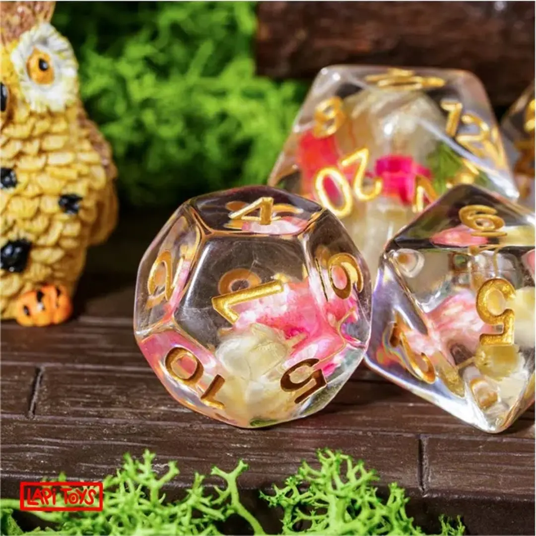 Lapi Toys DnD Polydice Set 7 Stuks - Transparant