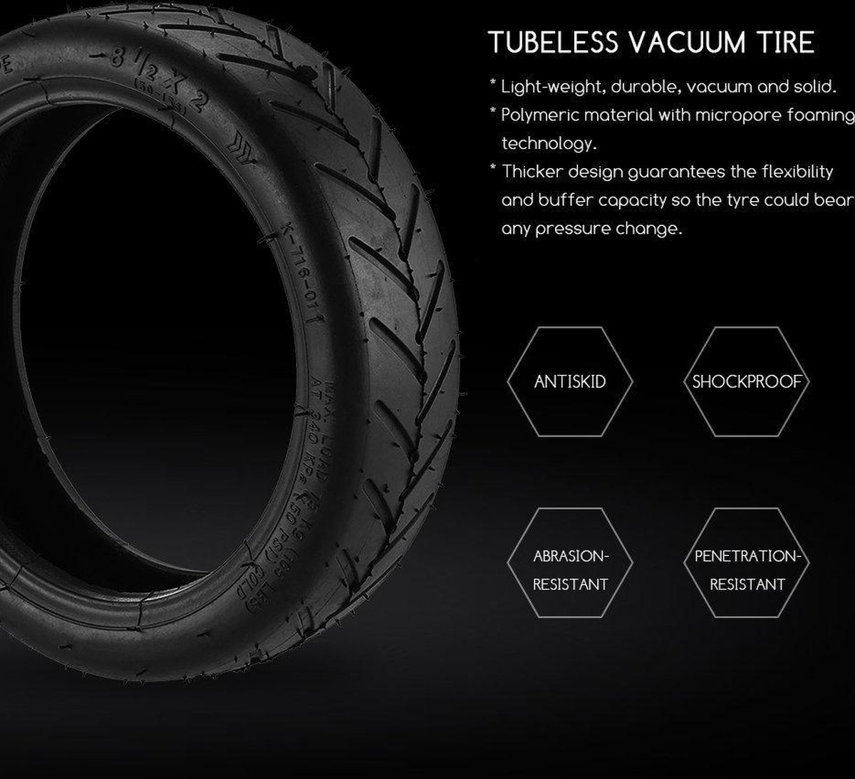 Xiaomi M365 buitenband voor E-scooter - elektrische step