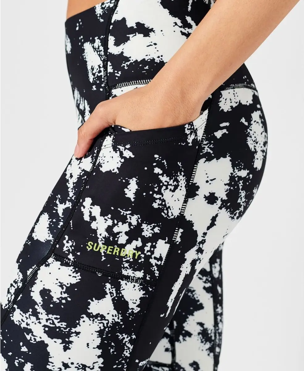 Superdry Run 7/8 Leggings XS - Zwart