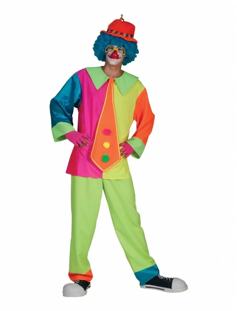 Espa Silly Billy Clown & Nar Kostuum - Maat 52/54 - Multicolor