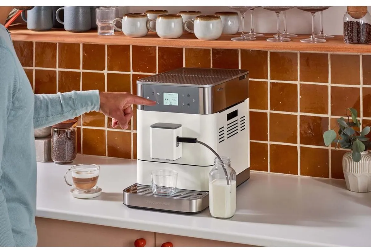 KitchenAid Volautomatische Espressomachine KF6 - koffiemachine met 15 receptopties en automatische melkopschuimer - Porcelain White