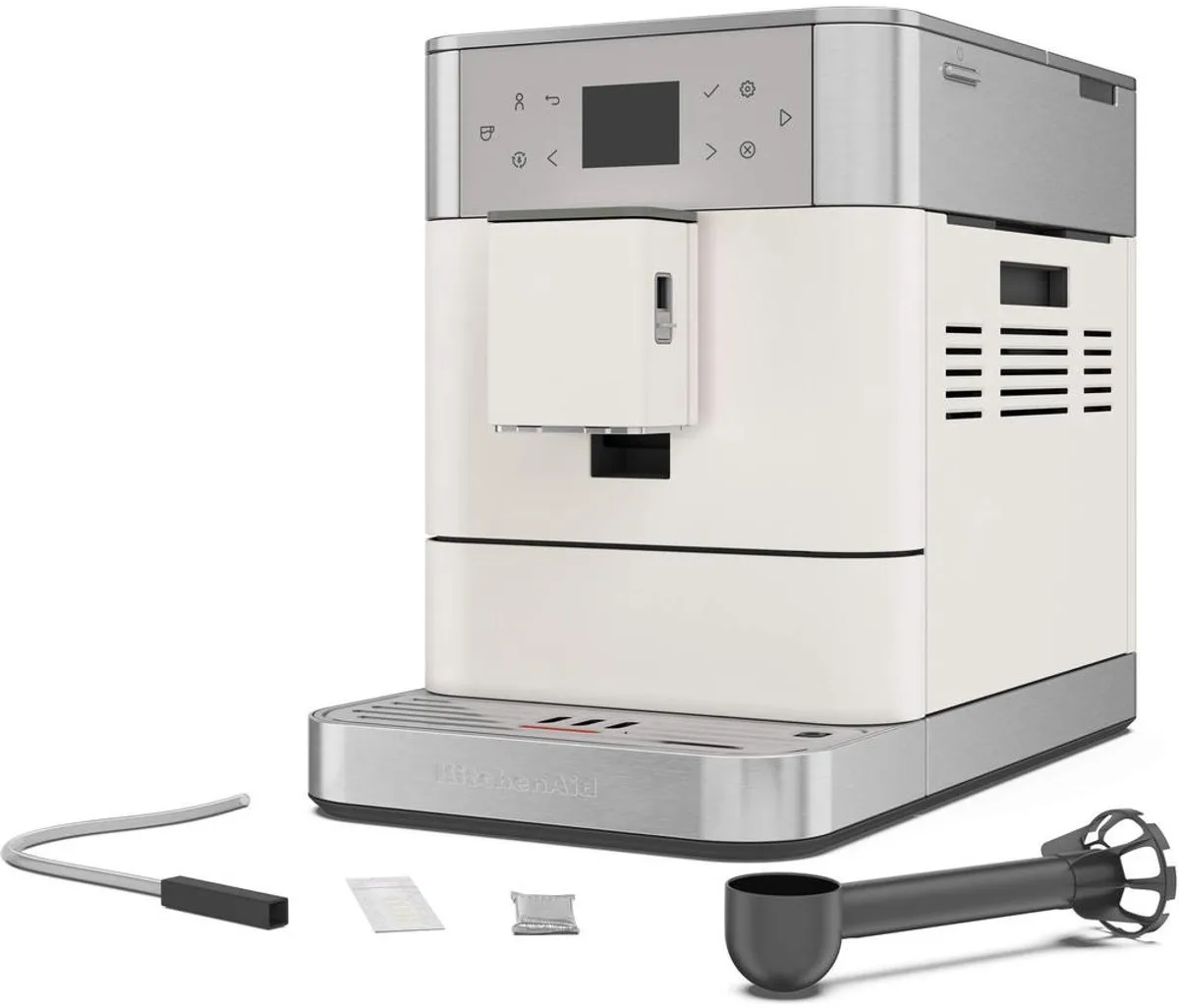 KitchenAid Volautomatische Espressomachine KF6 - koffiemachine met 15 receptopties en automatische melkopschuimer - Porcelain White