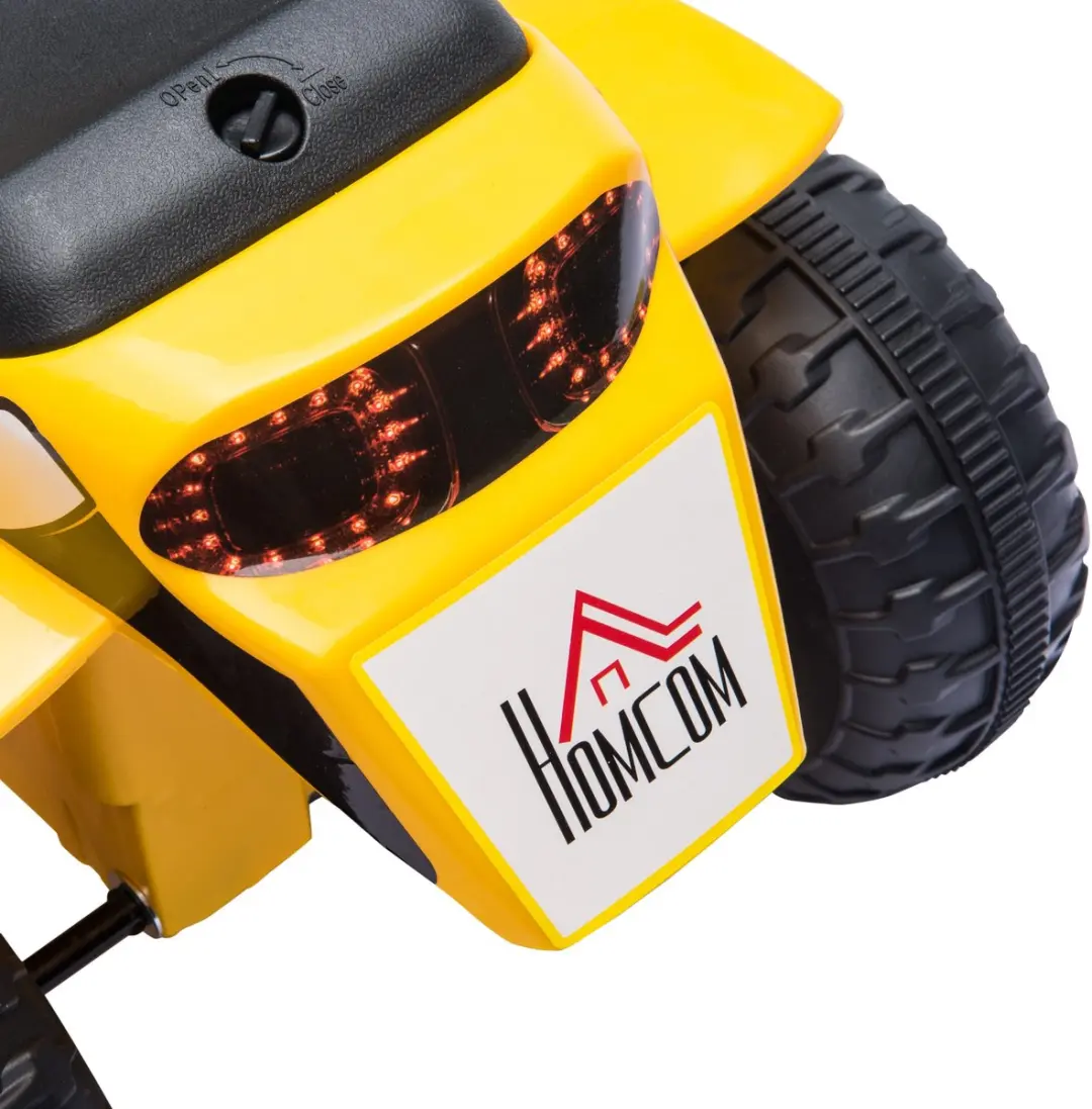 Homcom Elektrische Motorfiets PP - 72x57x56cm - Geel