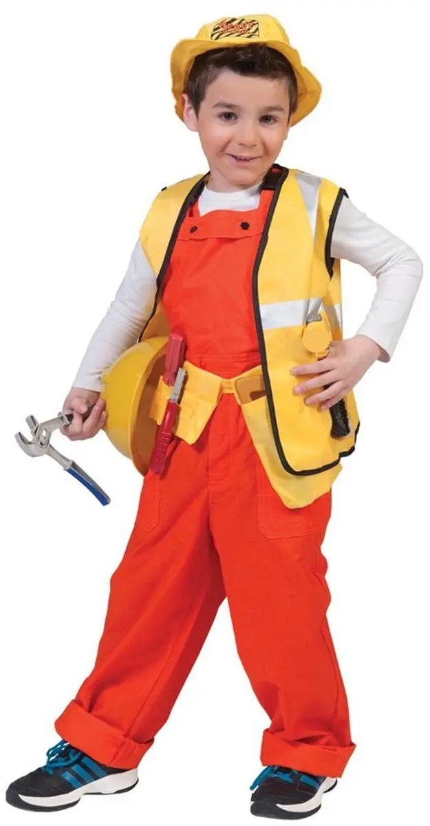 Espa Bouwvakker & Trucker Kostuum - Oranje Overall 140