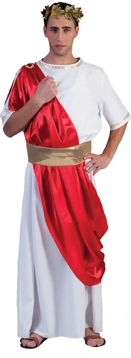 Espa Julius Caesar Kostuum - Maat 56 - Rood/Wit/Goud