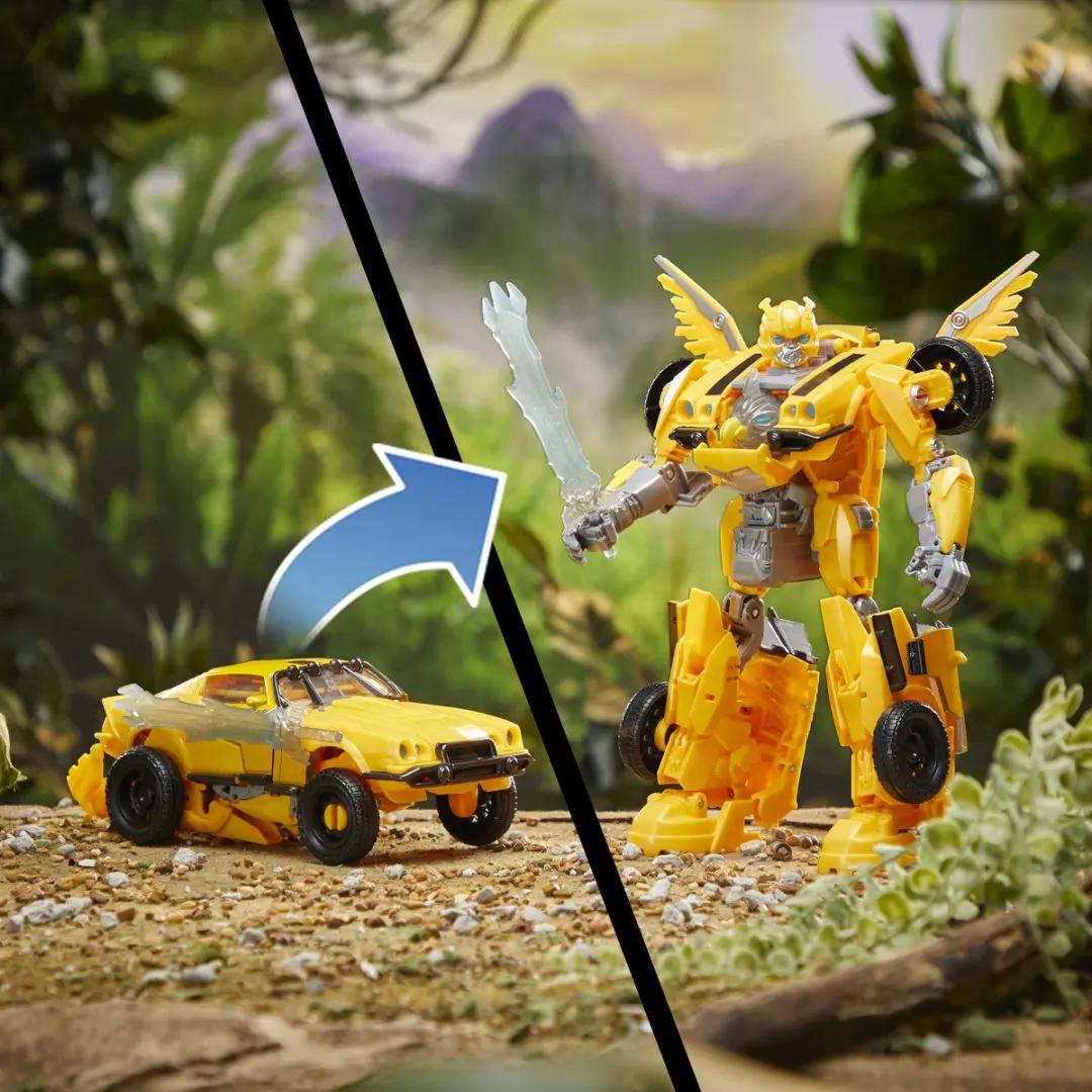 Transformers Rise of the Beasts Beast Mode Bumblebee Actiefiguur F40555L1 - Geel