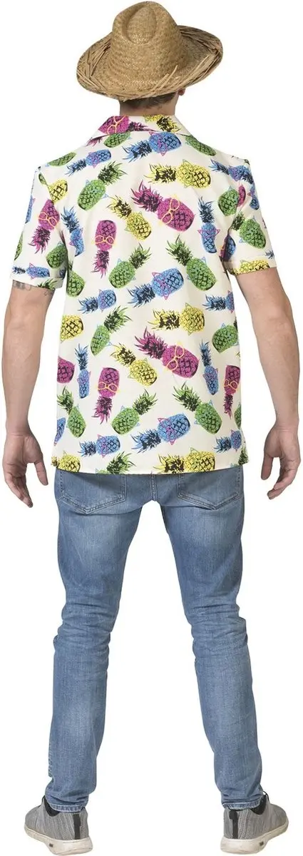 Espa Hawaii Shirt Ananasprint Heren - S/M Wit