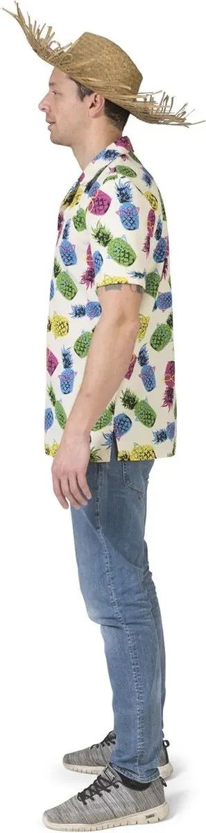 Espa Hawaii Shirt Ananasprint Heren - S/M Wit