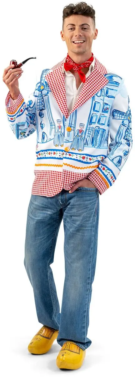 Espa Volendamse Jas Delfts Blauw Heren - L/XL - afbeelding 6 van 6