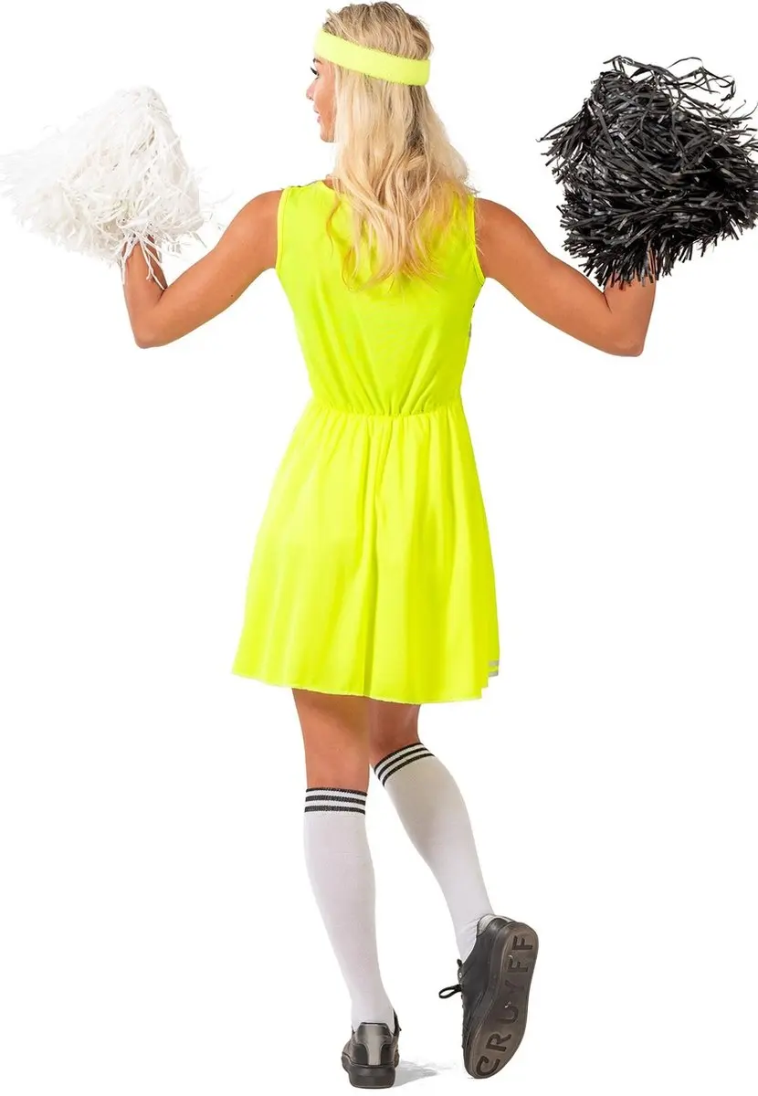 Espa Cheerleader Jurk Shirley - Geel/Zwart - 32/34