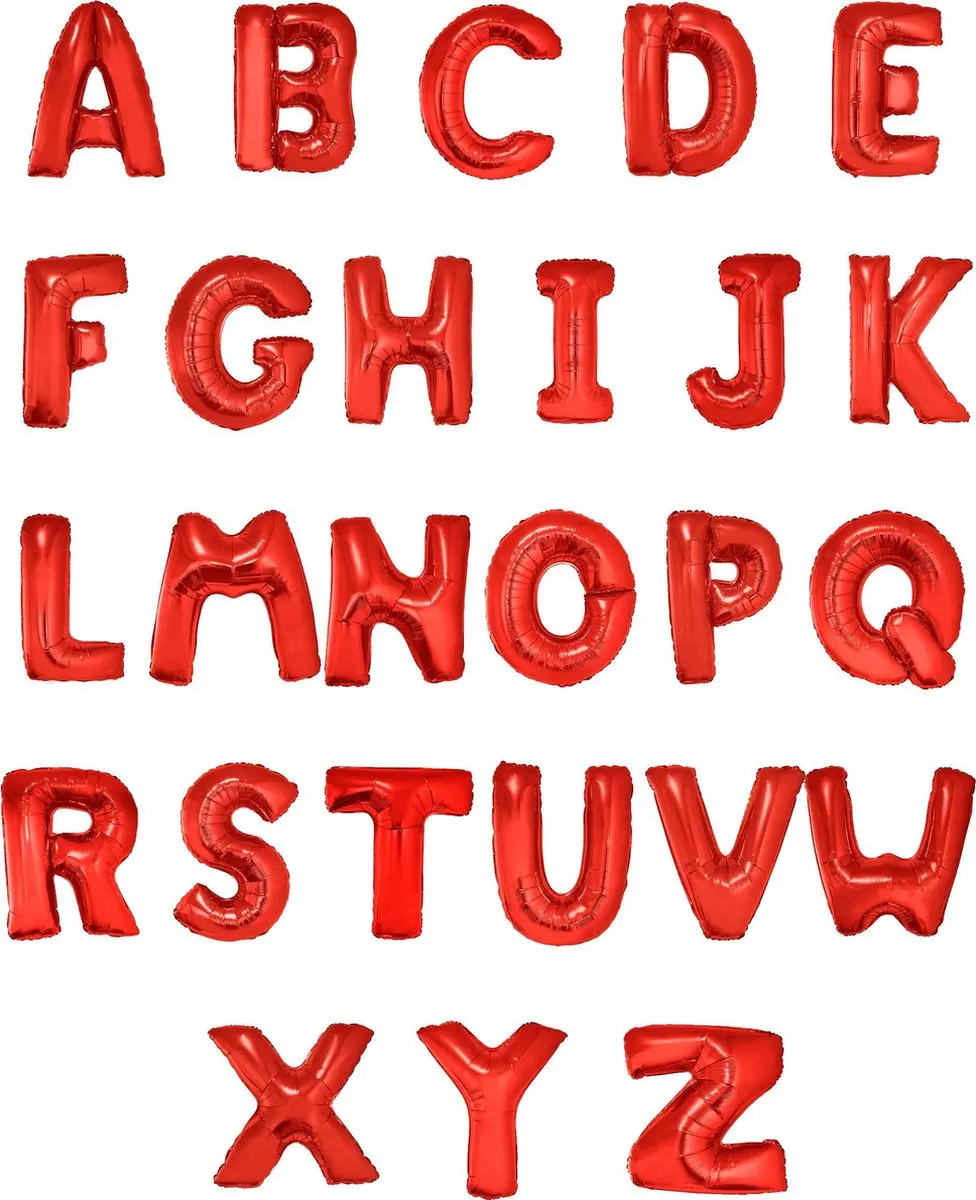 ESPA Rode Aluminium Letter Ballon - afbeelding 2 van 6