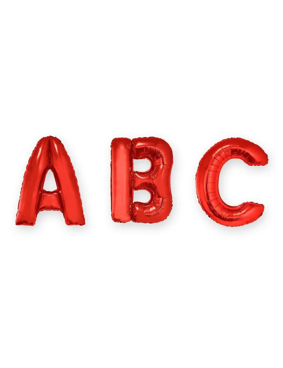 ESPA Rode Aluminium Letter Ballon - afbeelding 4 van 6