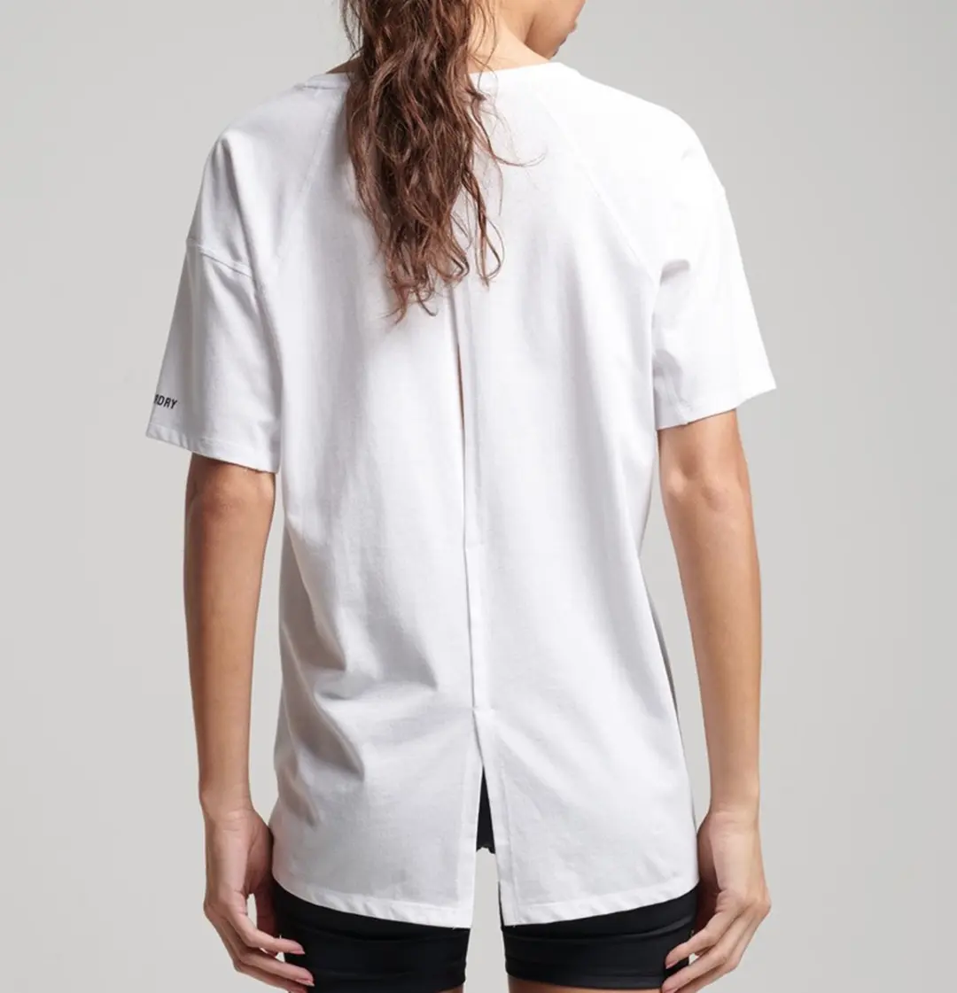 Superdry Run SS Sportshirt Vrouwen - S - Wit