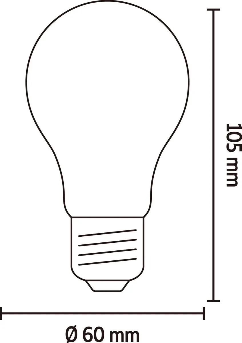 Calex LED Lamp E27 A60 Filament 2.5W Warm Wit 2700K