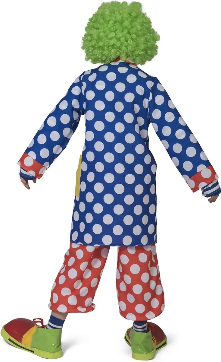 Espa Lange Clownsjas met Stippen - Geel - Maat 11 jaar