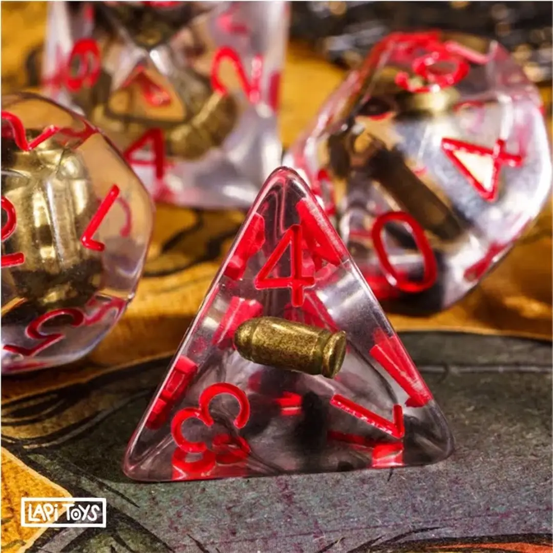 Lapi Toys D&D Polydice Set - 7 Stuks Transparant