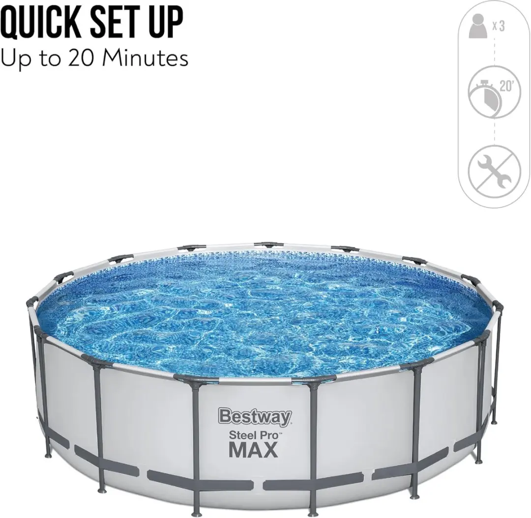Bestway Steel Pro Max Zwembad 169cm - 431L Grijs