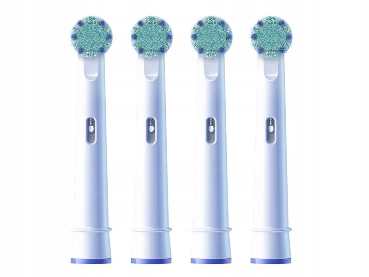 Oral-B EB10 Kameleon Opzetborstels Kinderen - 4 Stuks - Groen/Wit/Blauw