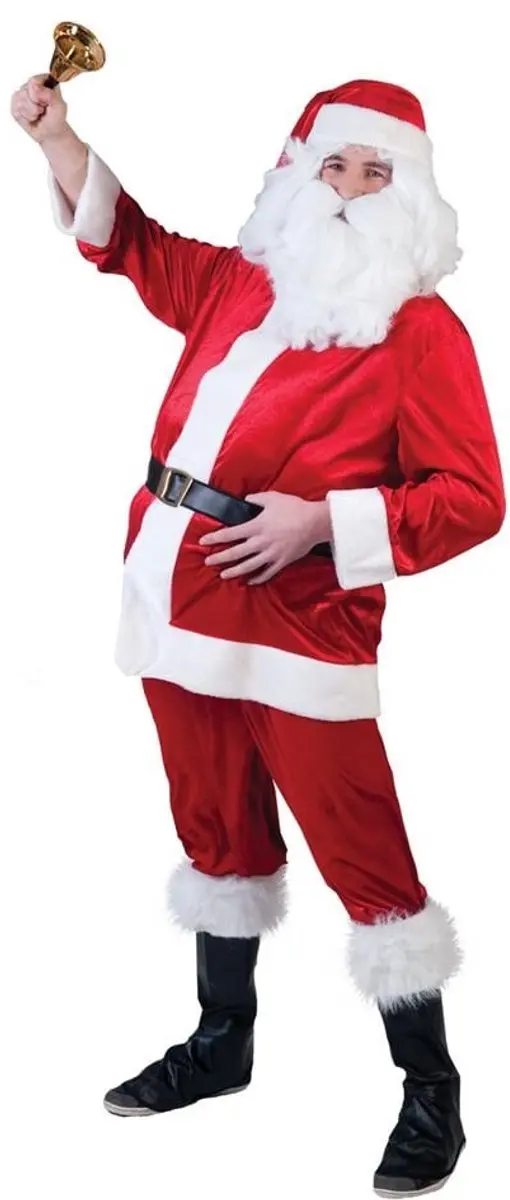Fluwelen kerstmannen pakken