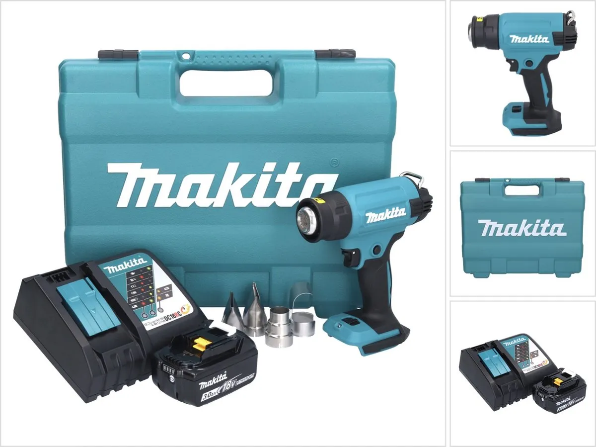 Makita DHG 181 RF1K Heetluchtpistool 18V