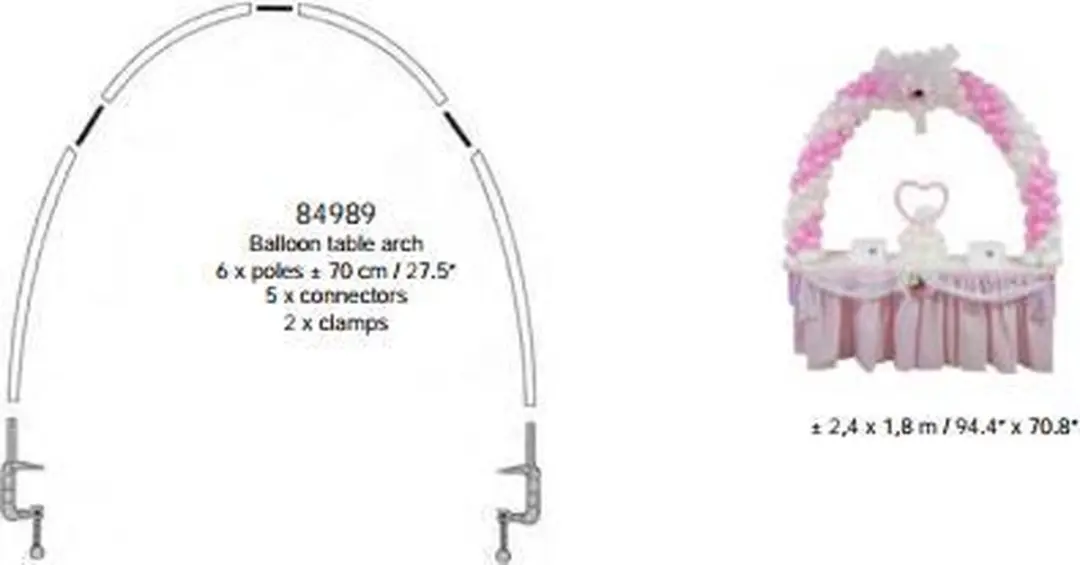 Espa Ballonboog Set - Roze/Wit