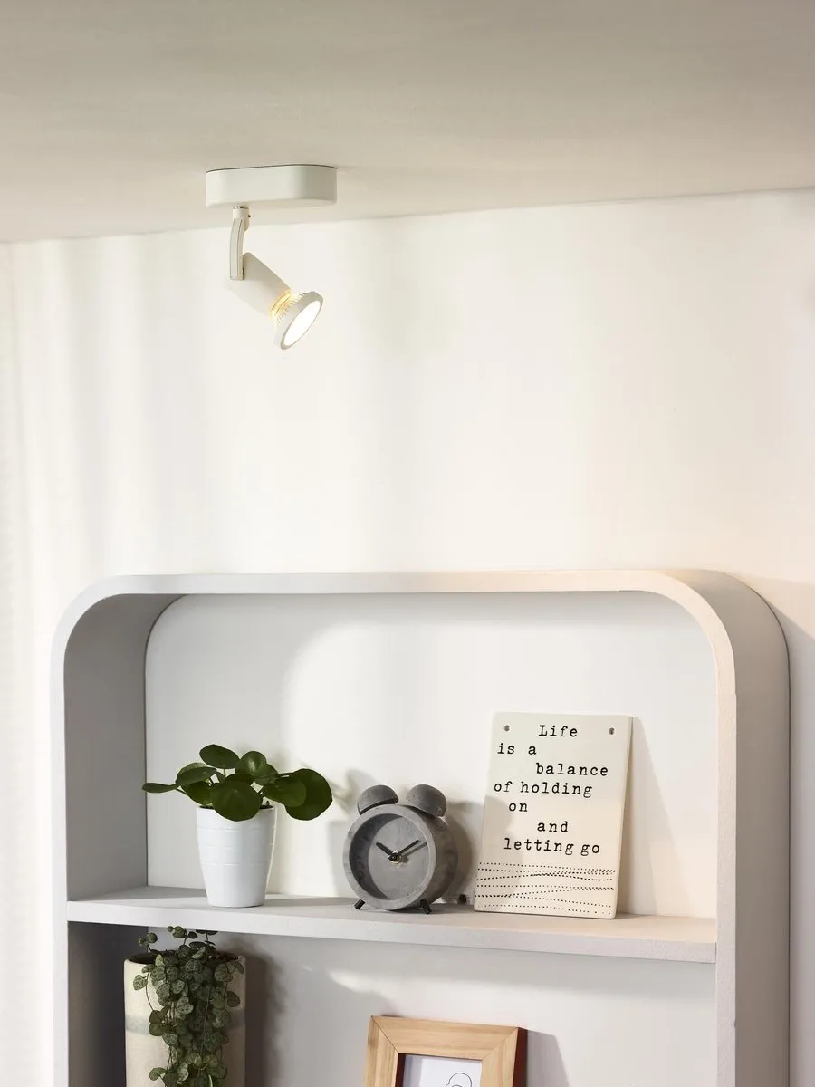 Lucide JASTER-LED Plafondspot GU10 5W 2700K - Wit