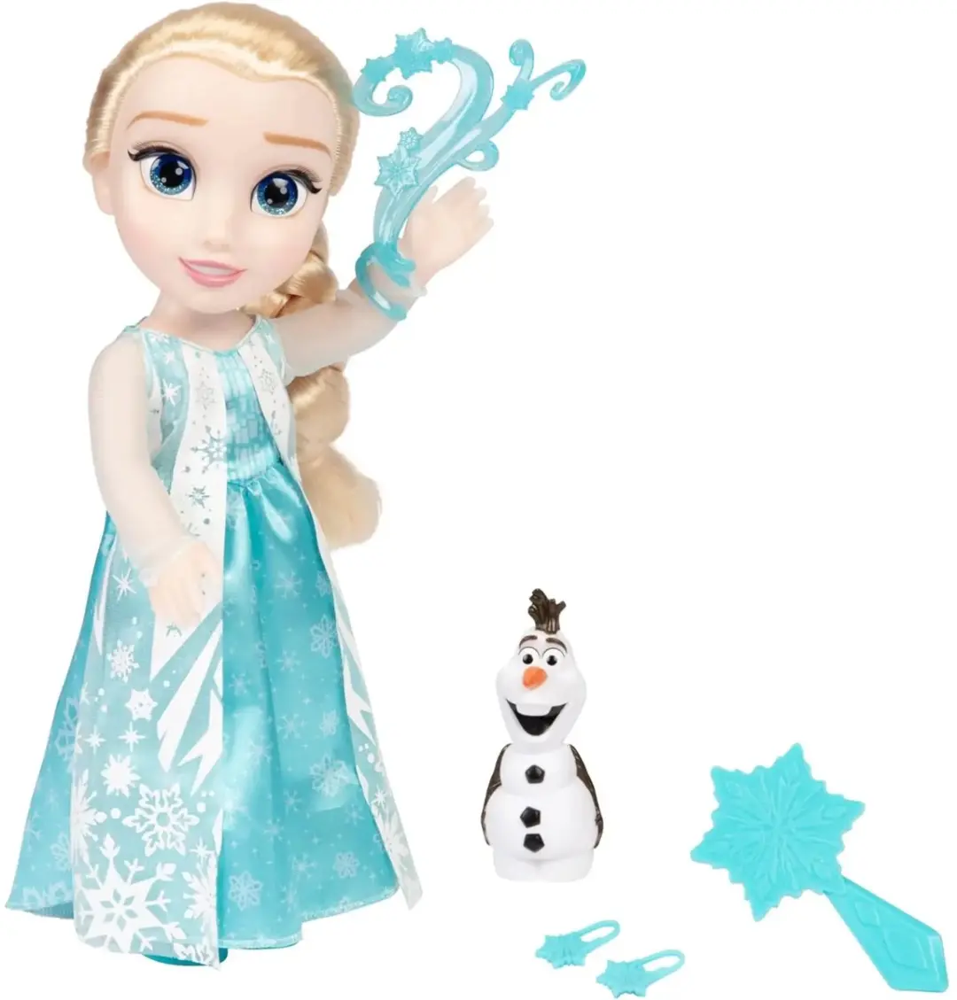 Disney Frozen Elsa Zingende Pop 38cm - Blauw