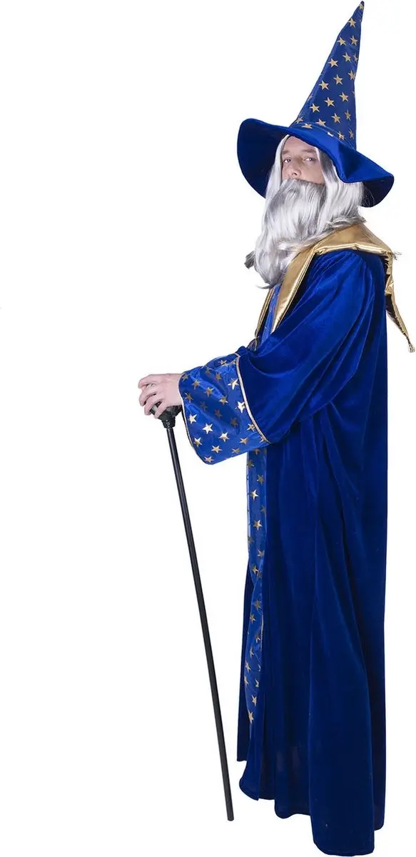 Espa Magiër Kostuum Isior - One Size - Blauw/Goud