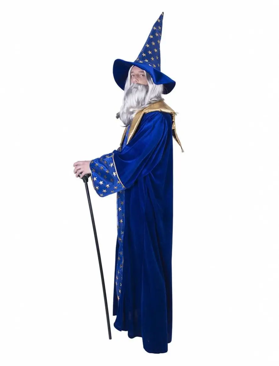 Espa Magiër Kostuum Isior - One Size - Blauw/Goud